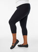 Basic 3/4 leggings in viscose, Black, Model image number 3