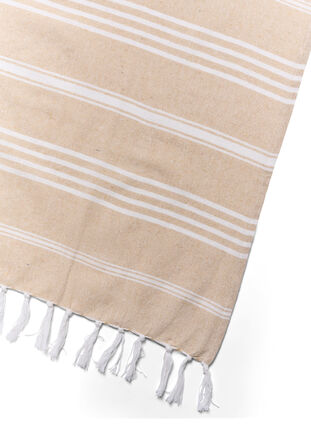 Striped Towels with fringes, Beige Melange, Packshot image number 2