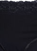 2-pack cotton briefs with lace, Black, Packshot image number 2