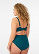 Bikini top with underwire and draping, Green, Model image number 2