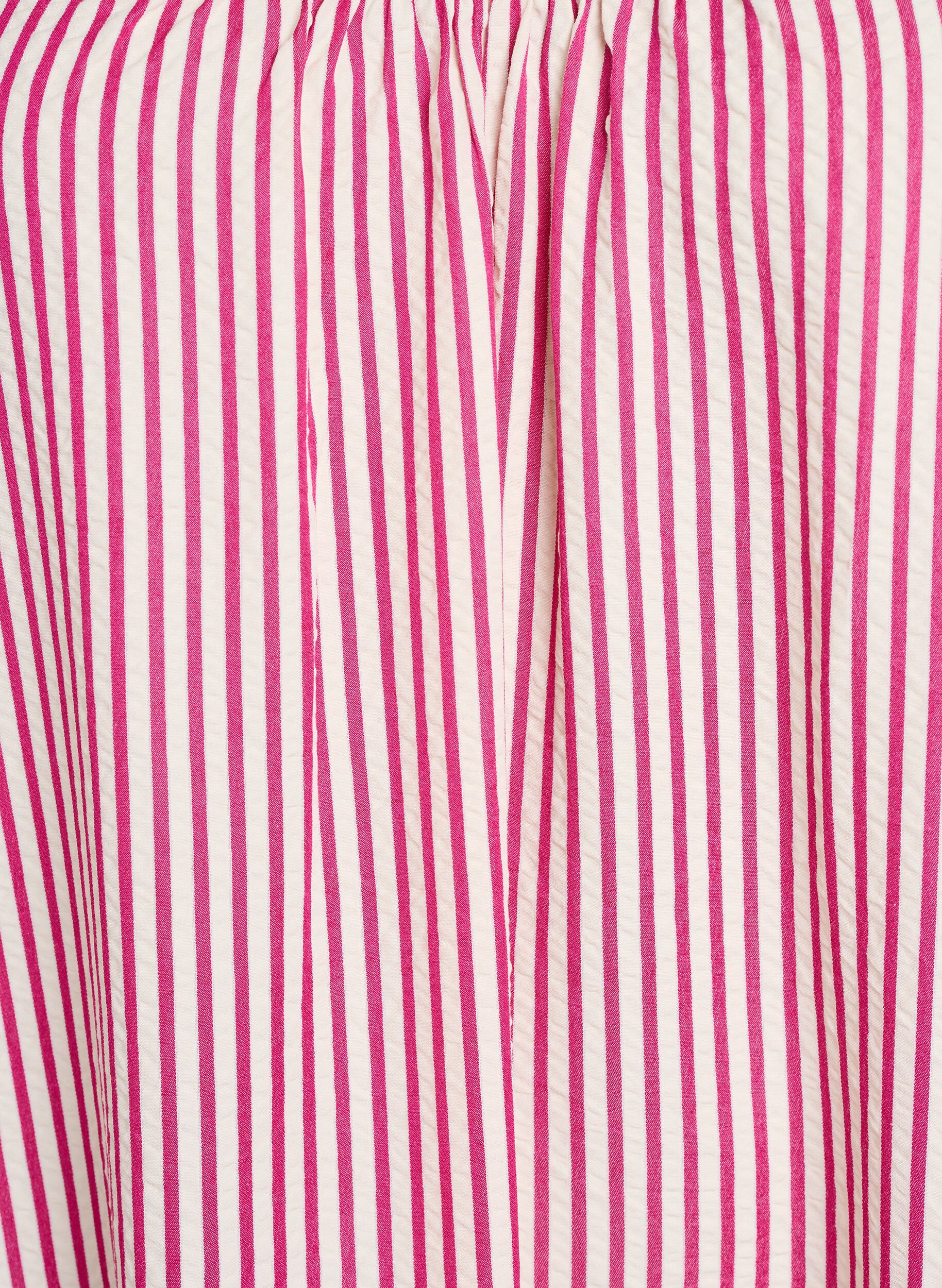 ZizzifashionSummer dress with stripes and A-line shape, Pink, Packshot image number 2