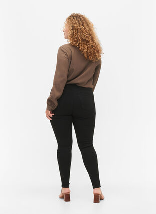 Stay black Amy jeans with high waist, Black, Model image number 1