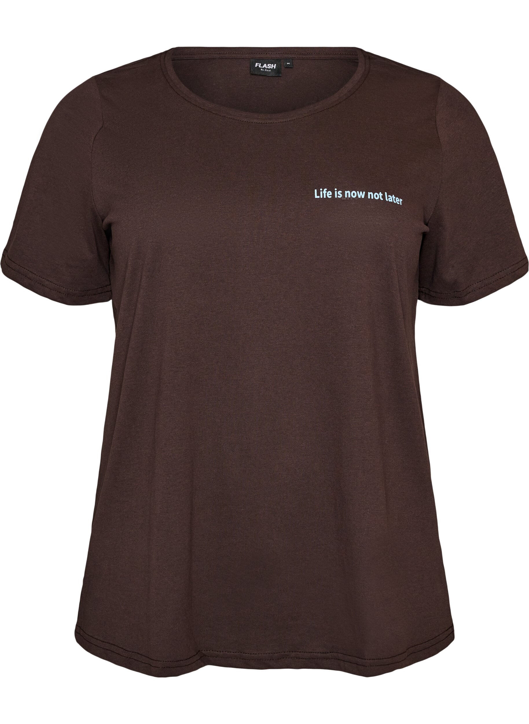 ZizzifashionT-shirt with motif, Brown, Packshot image number 0