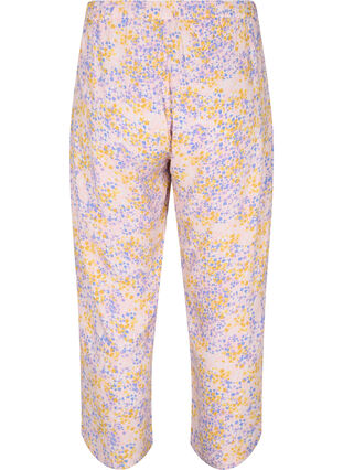 Cropped viscose trousers with floral print, Rose Ditsy AOP, Packshot image number 1
