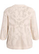 Knit blouse with an openwork pattern and 3/4 sleeves, Birch, Packshot image number 1