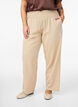 Smock pants with linen, Beige, Model image number 2