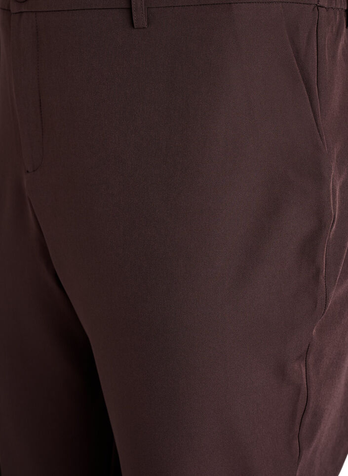 Trousers with pockets and straight legs, Brown, Packshot image number 2