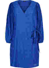 Wrap dress with long sleeves