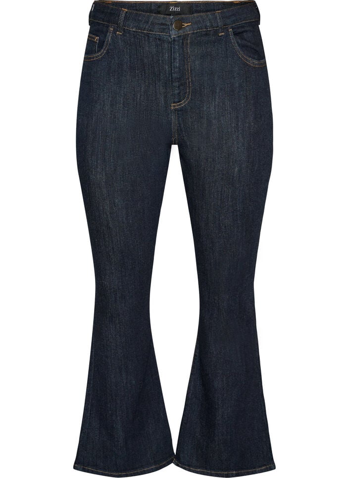 Ellen high-waisted bootcut jeans, Blue, Packshot image number 0