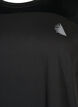Training t-shirt with round neck, Black, Packshot image number 2