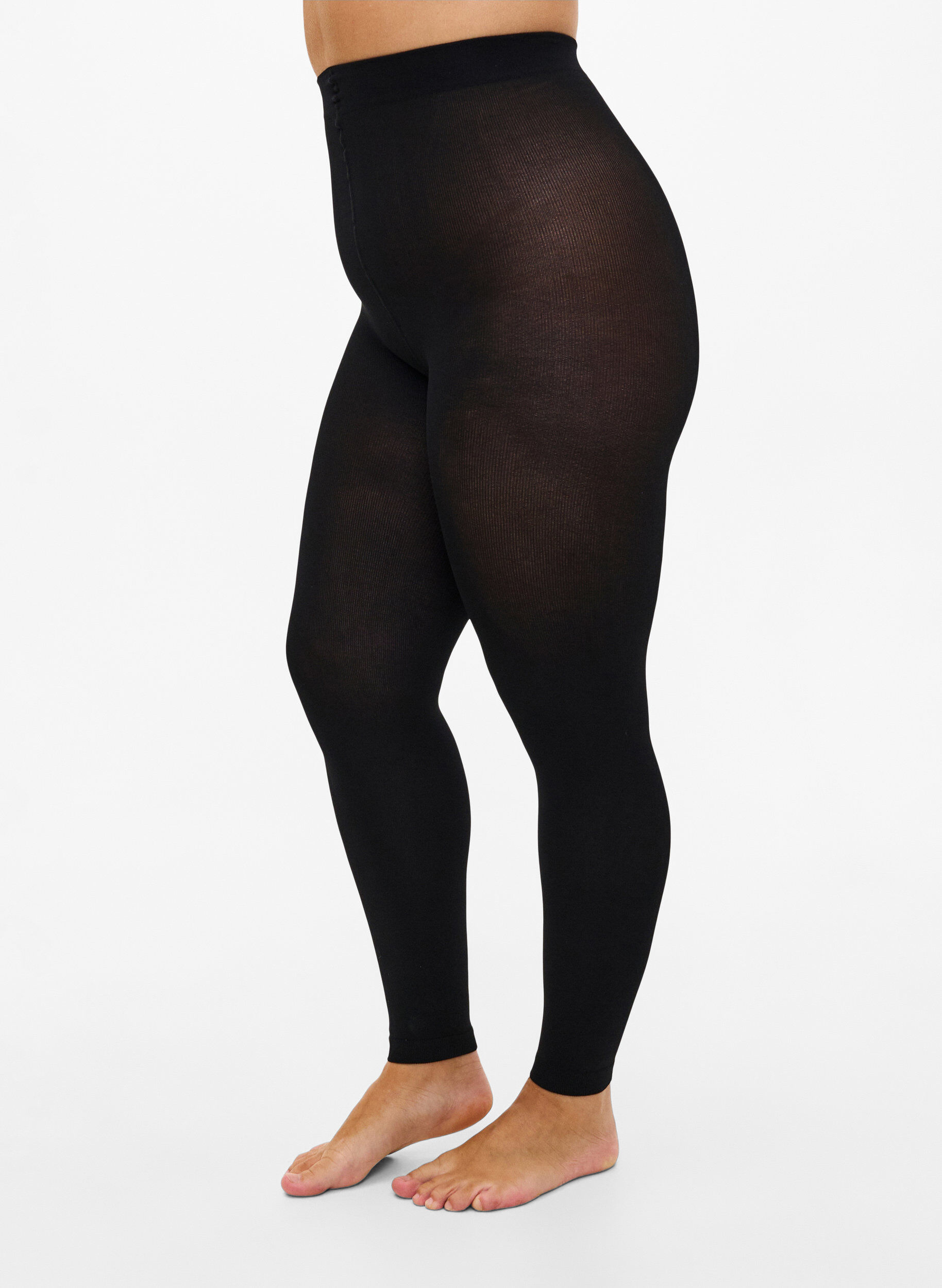 Leggings in 200 denier, Black, Model
