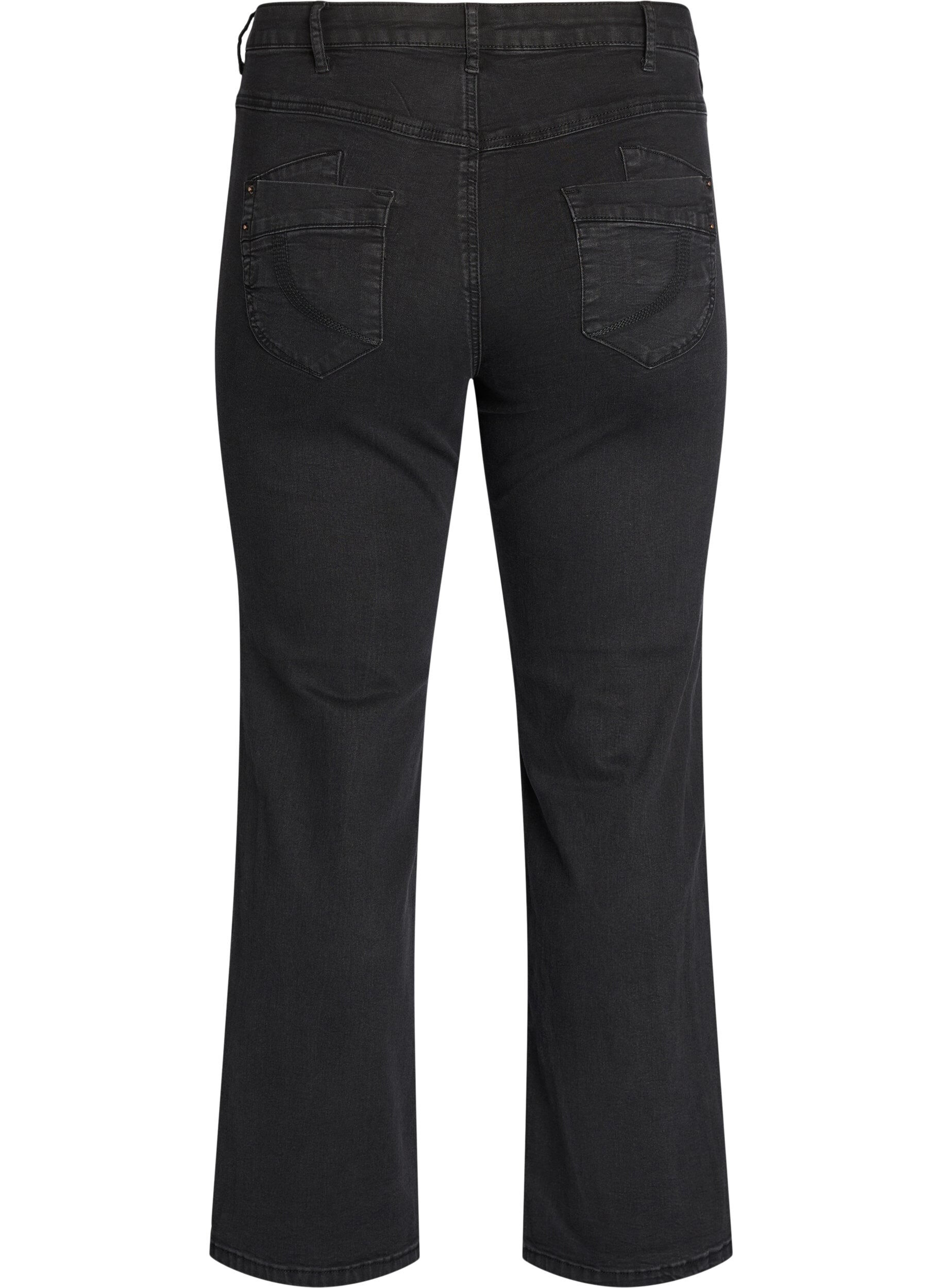 ZizzifashionRegular fit Gemma jeans with high waist, Black, Packshot image number 1
