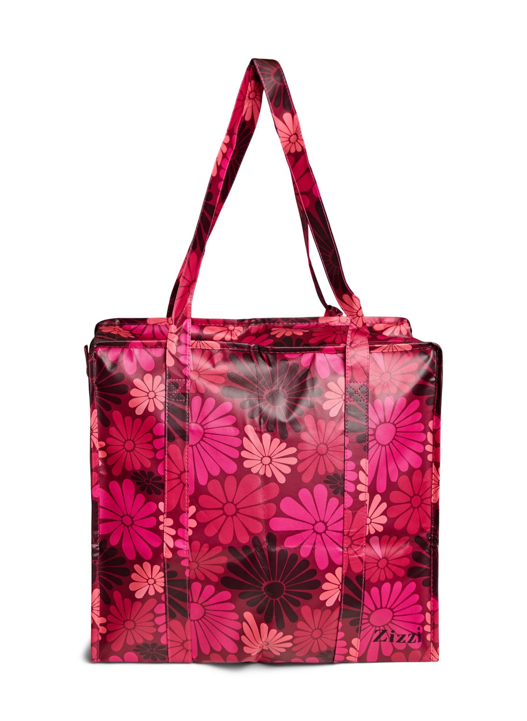 ZizzifashionShopping bag with zipper, Red, Packshot image number 1