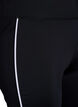 Flared workout pants with contrast piping, Black, Packshot image number 2