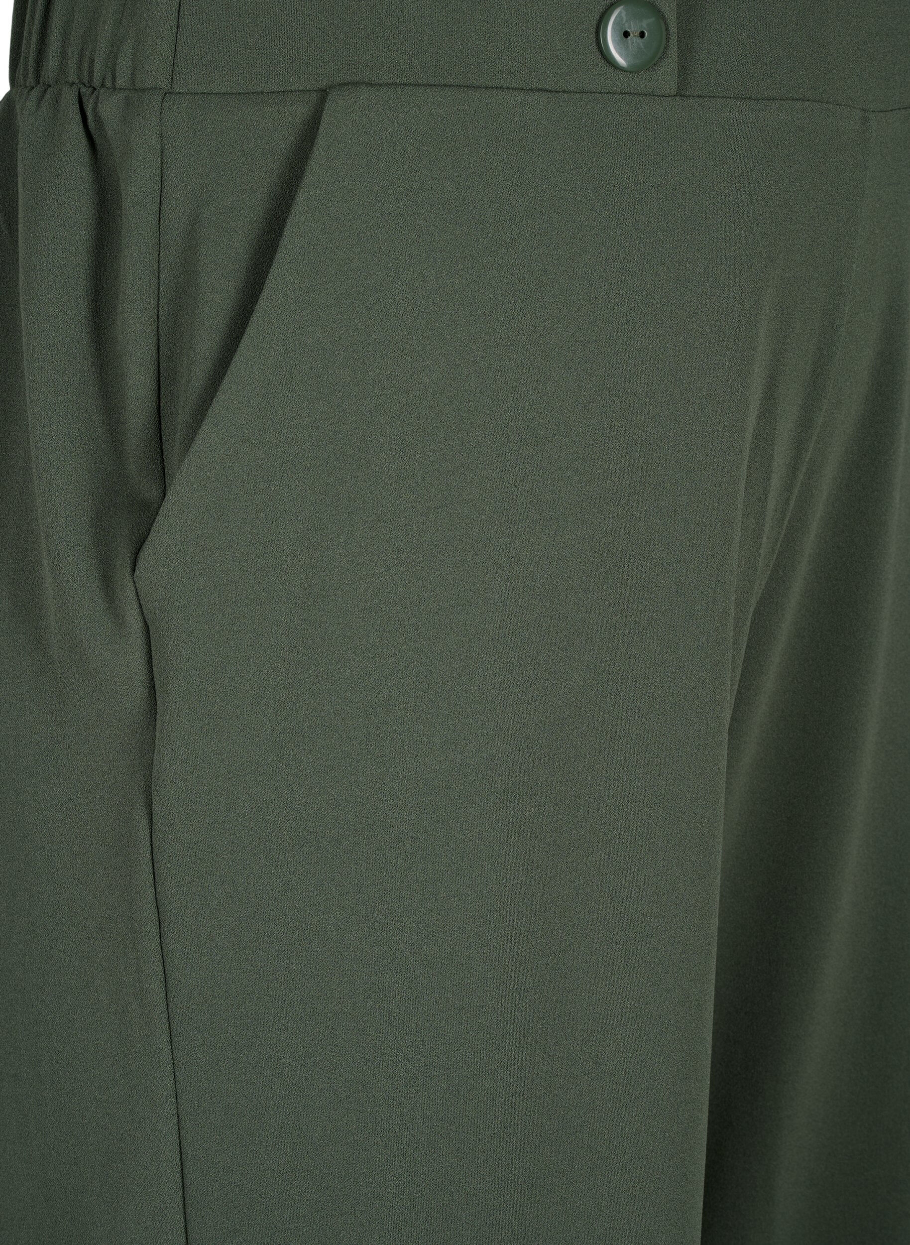 ZizzifashionLoose fit 7/8 trousers, Green, Packshot image number 2