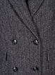 Long wool coat with herringbone pattern, Dark Grey Melange, Packshot image number 2