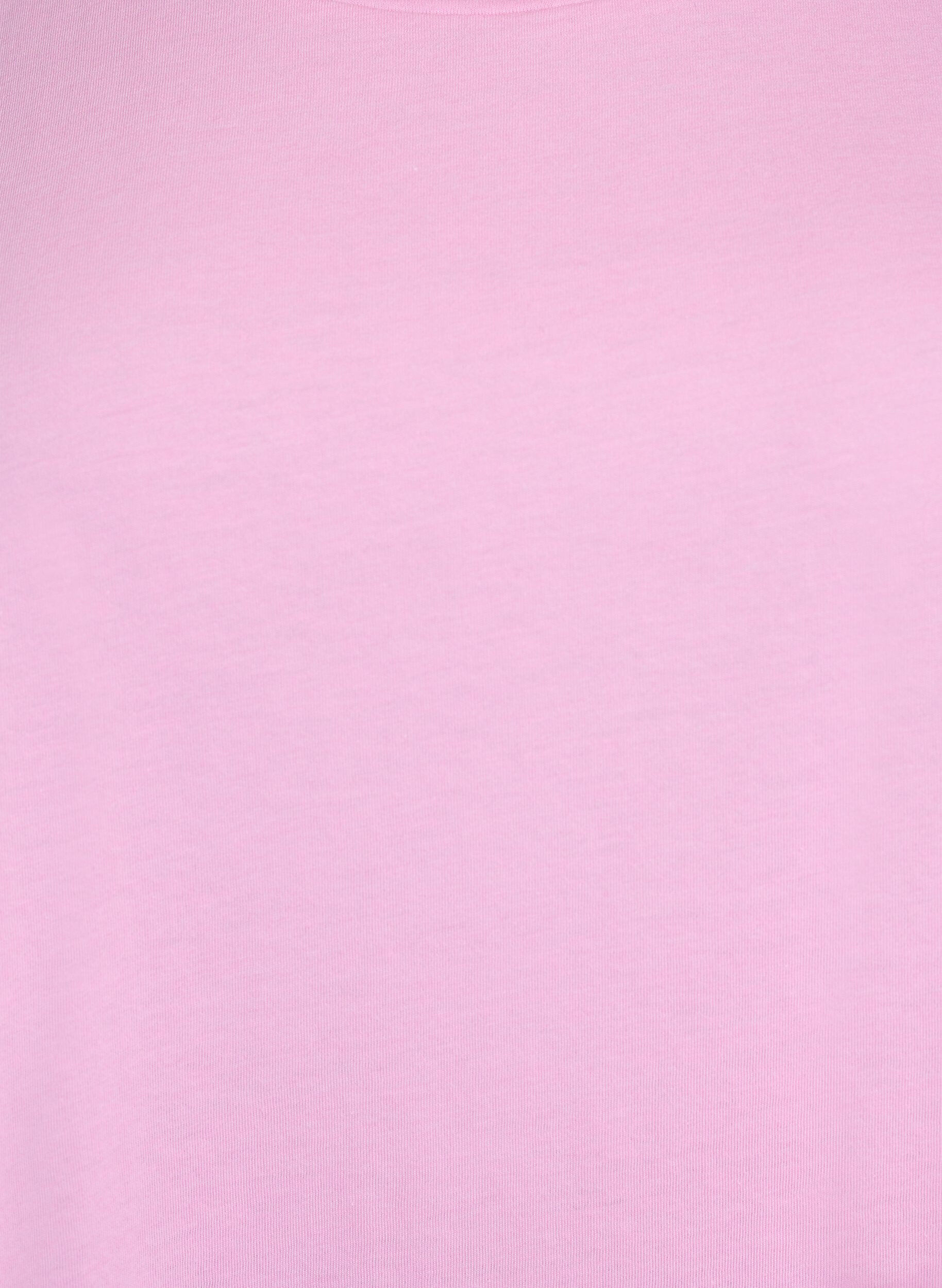 ZizzifashionShort sleeved cotton blend t-shirt, Pink, Packshot image number 2