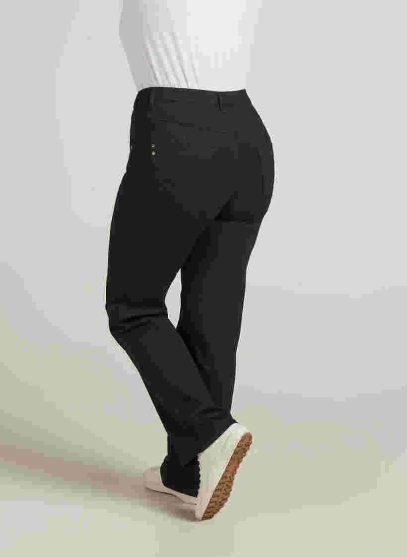 Regular fit Gemma jeans with a high waist, Black, Model image number 1