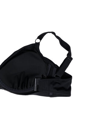 Bikini underwire bra with draping, Black, Packshot image number 3
