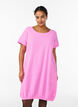 Short sleeve cotton dress, Pink, Model image number 0