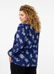 FLASH - Long-sleeved blouse with small flowers, Blue Flower, Model image number 1