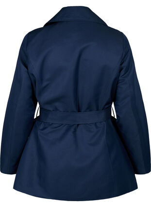 Short trench coat with belt, Navy Blazer, Packshot image number 1