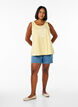 Cotton top with a-shape, Yellow, Model image number 1