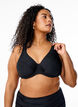 Full cover bikini top with underwire, Black, Model image number 0