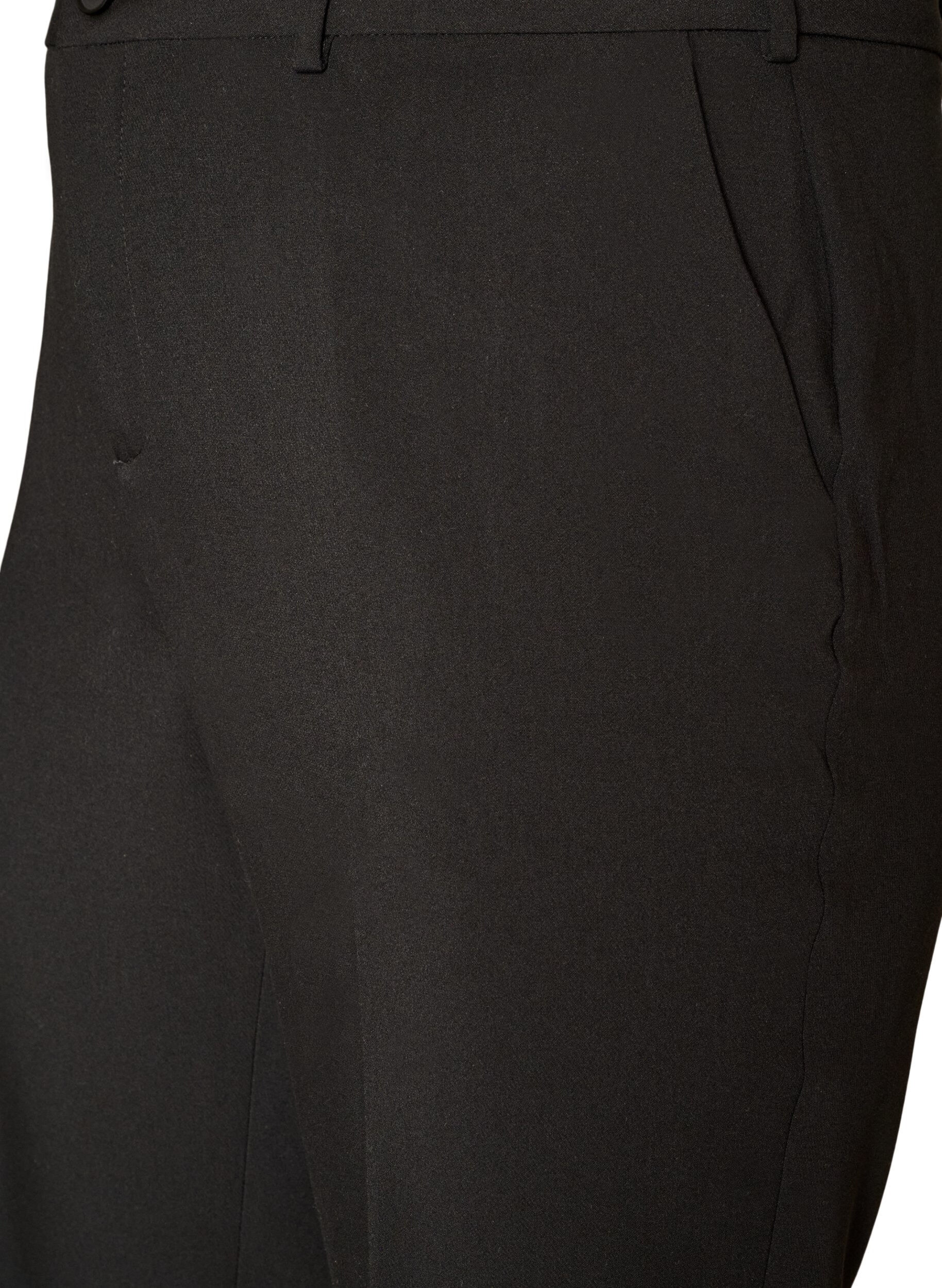 ZizzifashionTailored trousers with a high waist and pressed creases, Black, Packshot image number 2