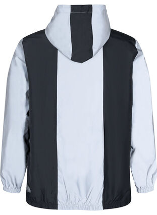 Reflective jacket with hood, Black w. Reflex, Packshot image number 1