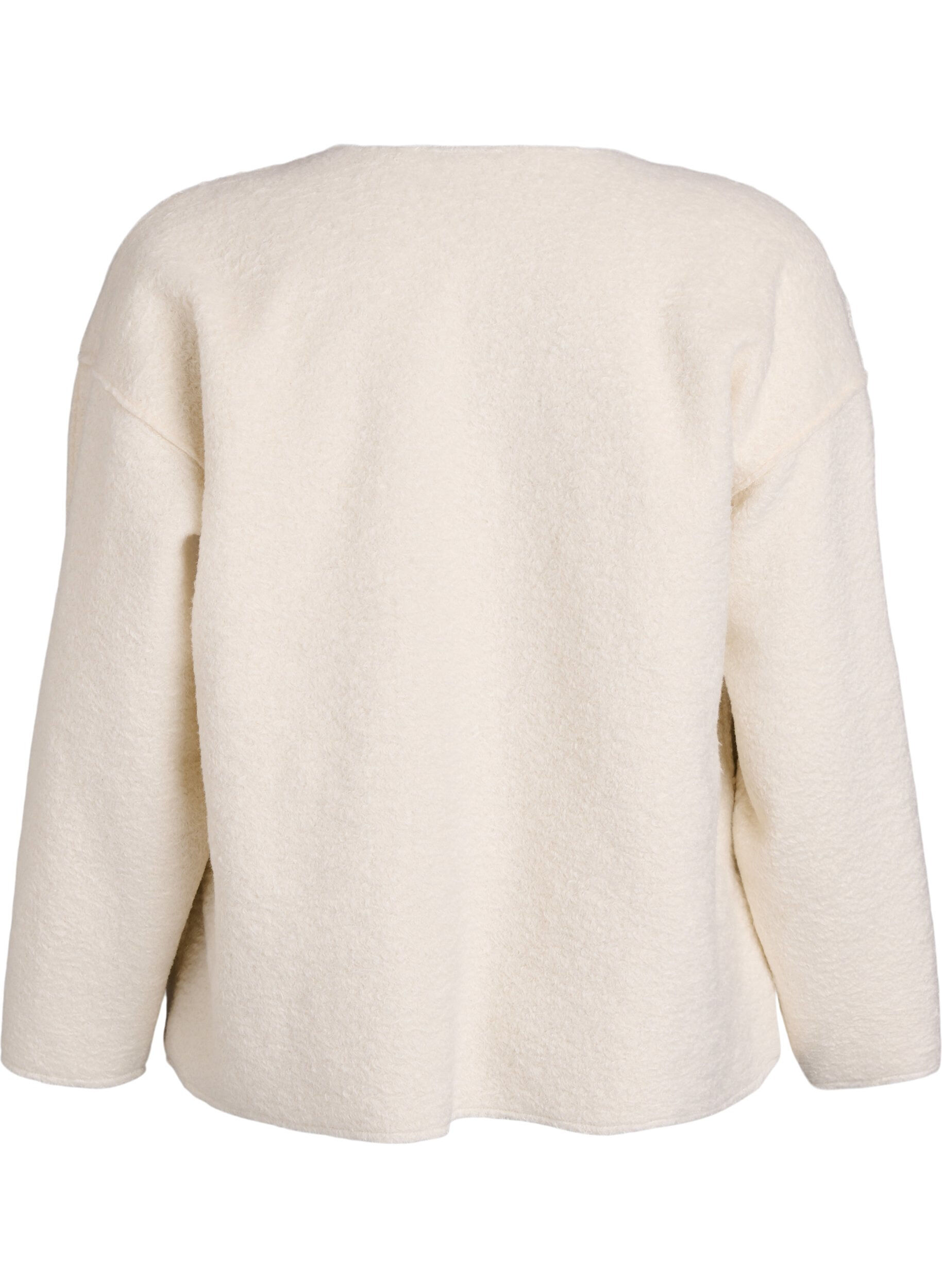 Zizzifashion Loose cardigan with pockets, Vanilla, Packshot image number 1