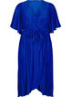 Pleated midi dress with batwing sleeves, Blue, Packshot image number 0