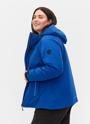 Ski jacket with adjustable hem and hood, Surf the web, Model image number 3