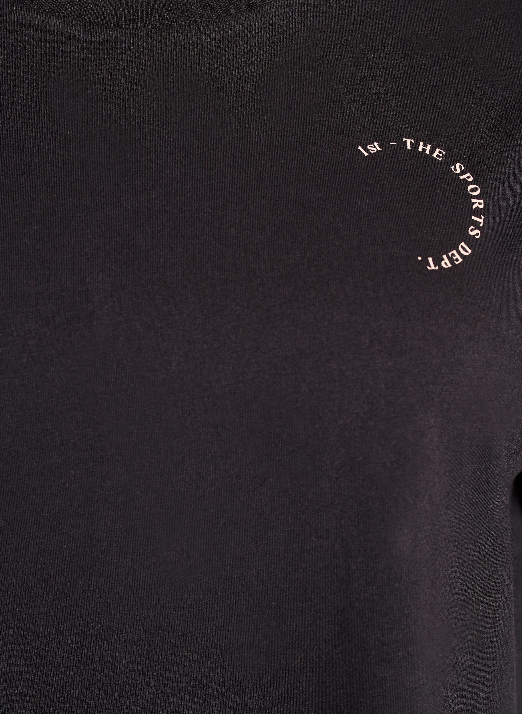 Zizzifashion Sporty t-shirt in organic cotton, Black, Packshot image number 2