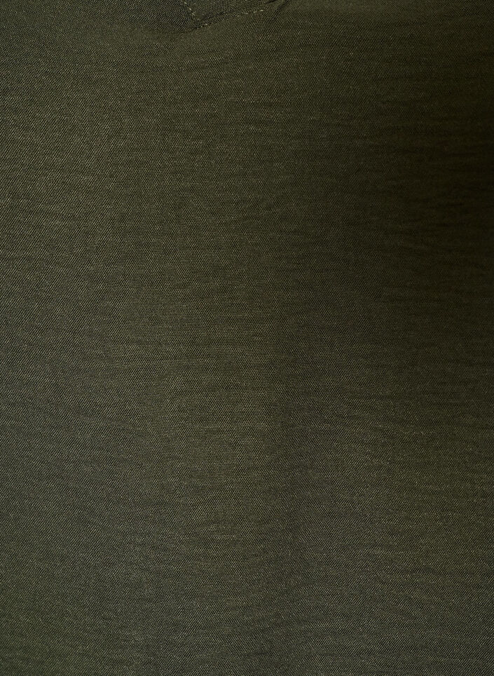 Blouse with lace sleeves and balloon shape, Green, Packshot image number 2