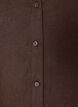 Long shirt in linen and viscose, Brown, Packshot image number 2