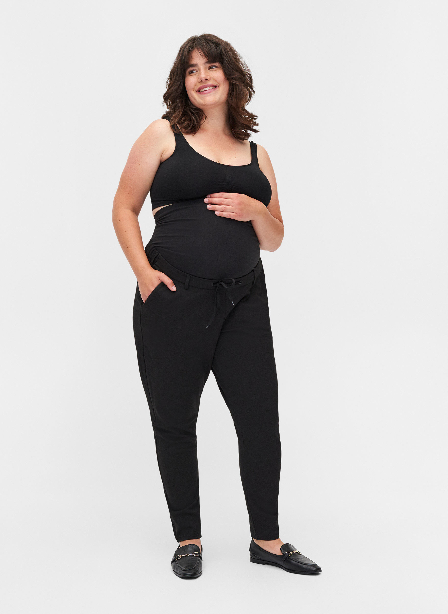 Zizzifashion Maternity Maddison pants, Black, Model image number 0
