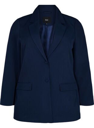 Classic blazer with button fastening, Navy Blazer, Packshot image number 0