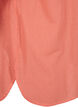 Shirt blouse with button closure in cotton-linen blend, Living Coral, Packshot image number 3