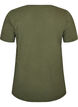 Solid-coloured basic cotton T-shirt, Green, Packshot image number 1
