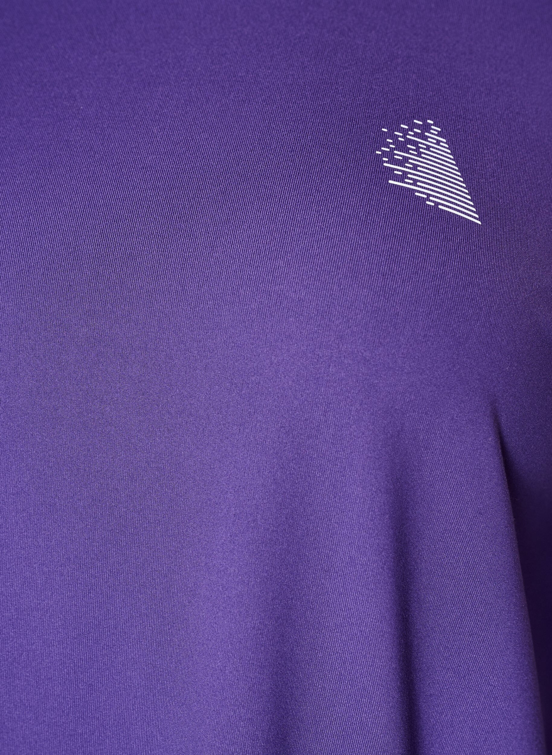 ZizzifashionSports top with 3/4 sleeves, Purple, Packshot image number 2