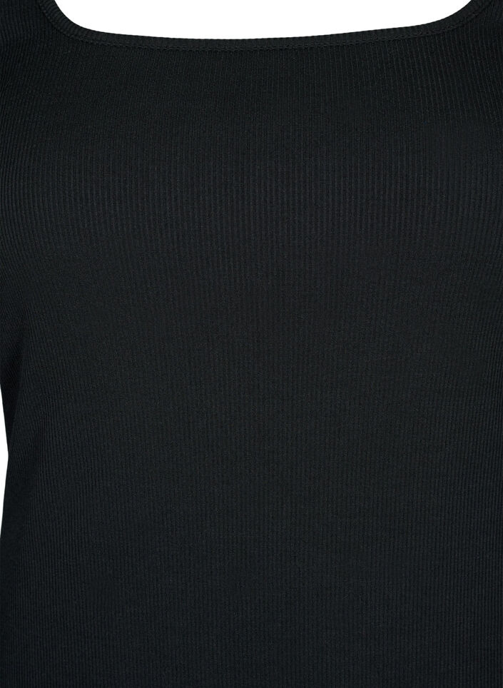 Tight-fitting dress with long sleeves and a slit, Black, Packshot image number 2