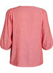 Shirt blouse in linen and viscose with 3/4-sleeves, Coral, Packshot image number 1