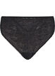 Lace G-string with regular waist, Black, Packshot image number 0
