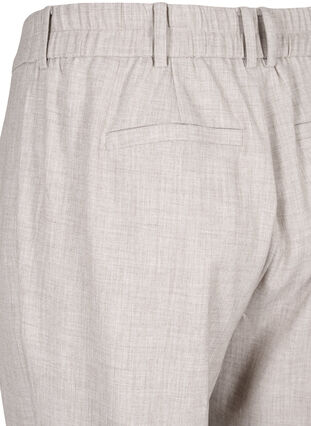 Melange trousers with elastic and button closure, String, Packshot image number 3