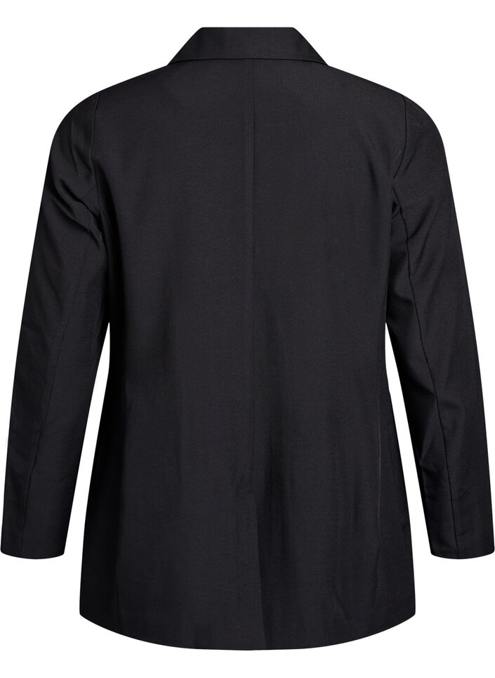 Blazer with pockets and slits, Black, Packshot image number 1