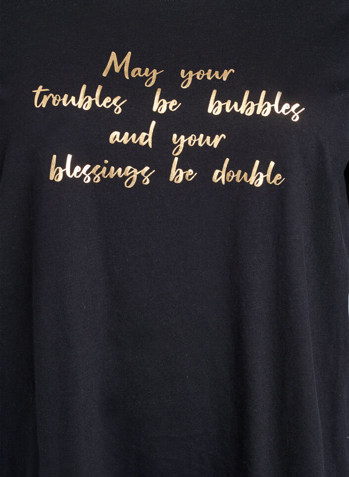 FLASH - T-shirt with motif, Black, Packshot image number 2