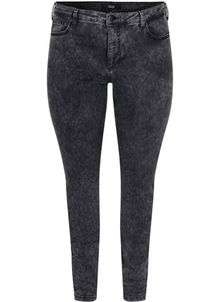 High-waisted Amy jeans , Grey Denim, Packshot image number 0