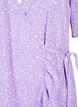 Printed wrap dress with short sleeves , Purple, Packshot image number 2