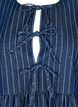 Striped denim blouse with front tie, Blue, Packshot image number 2